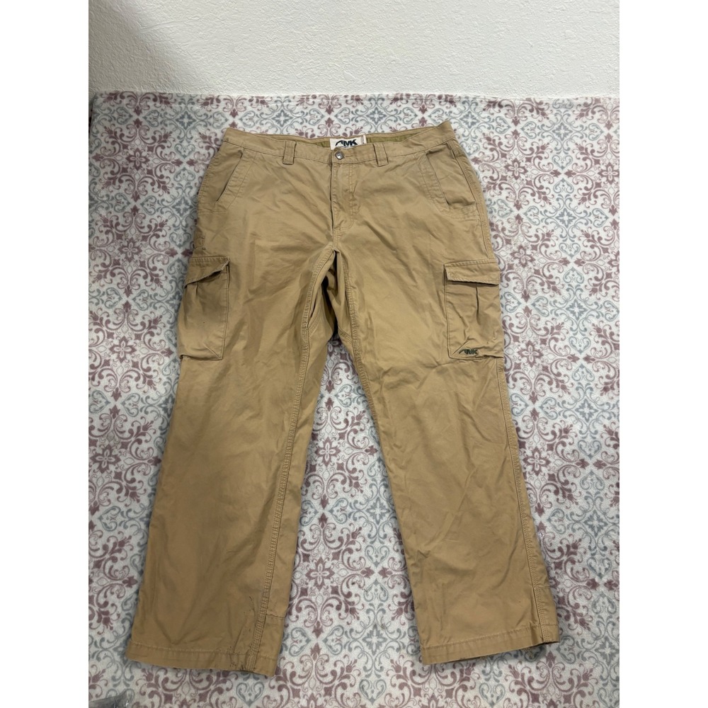Mountain Khakis Mens 40x30 Cargo Pants Tan Cotton Canvas Jackson Hole Wyoming